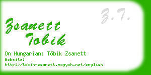 zsanett tobik business card